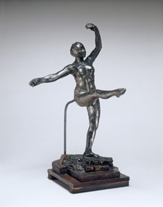 Vierte Position vorne, auf dem linken Bein von Edgar Degas