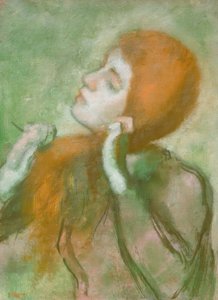 Frau beim Kämmen von Edgar Degas