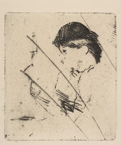 Kopf und Schultern einer jungen Frau im Profil I, ca. 1879