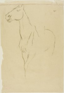 Pferd im Dreiviertelprofil von Edgar Degas