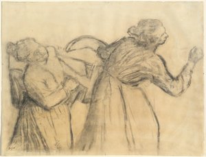 Wäscherin trägt Leinen, ca. 1885-1895