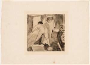 Nach dem Bad von Edgar Degas