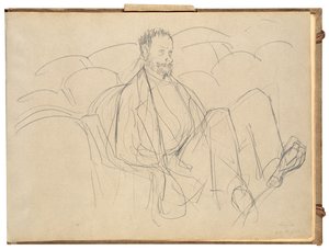 Ludovic Lepic im Theater von Edgar Degas