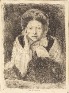 Marguerite De Gas, die Schwester des Künstlers, 1860-1862 von Edgar Degas