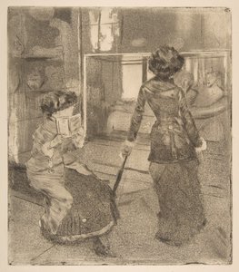 Mary Cassatt im Louvre: Die etruskische Galerie von Edgar Degas