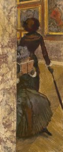 Mary Cassatt im Louvre: Die Gemäldegalerie, 1885 von Edgar Degas