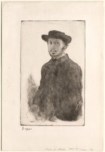 Porträt von Degas von Edgar Degas