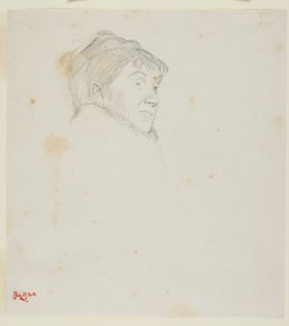 Porträt von Madame Dietz-Monnin (ehemals Kopf einer Frau) von Edgar Degas