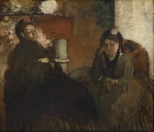 Porträt von Mme. Lisle und Mme. Loubens, 1866-70 von Edgar Degas