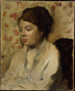 Porträt einer jungen Frau von Edgar Degas