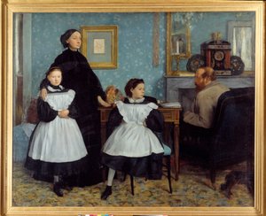 Porträt der Familie Bellelli Der Maler verbrachte einige Monate in der Toskana bei seinen Onkeln, den Bellelli - Gemälde von Edgar Degas (1834-1917)