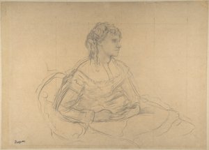 Studie für "Madame Théodore Gobillard" (Yves Morisot) von Edgar Degas