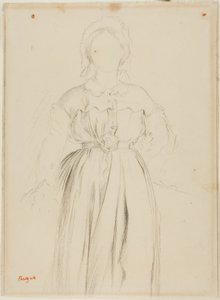 Studie für ein Porträt von Marguérite de Gas von Edgar Degas