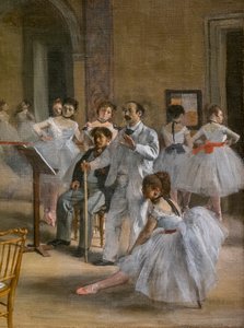 Die Tanzlektion (Detail) von Edgar Degas