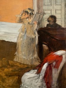 Das Lied Wiederholung (Detail) von Edgar Degas