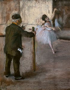 Die Tanzstunde (Detail). Um 1876 von Edgar Degas