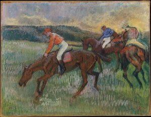 Drei Jockeys von Edgar Degas