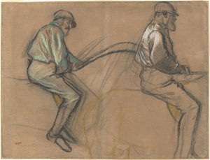 Zwei Studien eines Jockeys