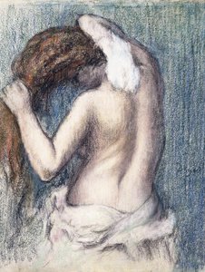 Frau beim Abtrocknen, ca. 1906