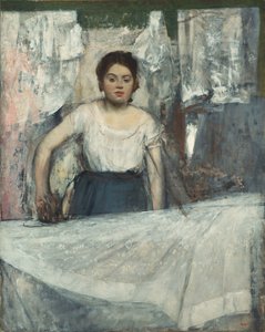 Frau beim Bügeln von Edgar Degas