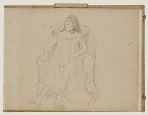 Sitzende Frau von Edgar Degas