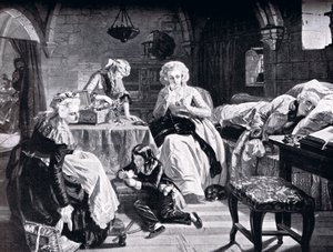Ludwig XVI. und seine Familie im Schloss du Temple, aus der 