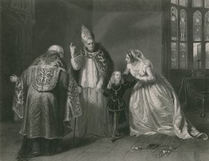 Königin Elisabeth und der Herzog von York, König Richard III. von Edgar Melville Ward