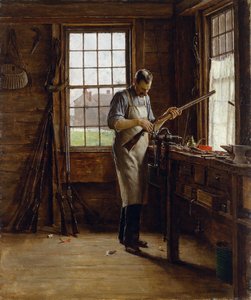 Die Büchsenmacherwerkstatt, ca. 1890-95 von Edgar Melville Ward