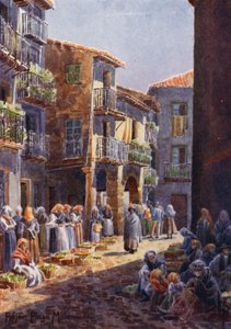 Nordspanien: Bejar, eine Ecke auf dem Marktplatz