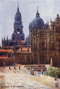 Nordspanien: Santiago de Compostela, Die Kathedrale von Nordosten