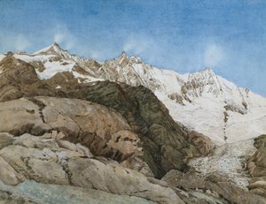 Der Mischabe Horner aus Saas-Fee, Wallis, Schweiz von Edith A. Paine