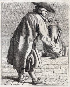 Der Kaffeeverkäufer - Kleines Gewerbe in Paris