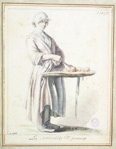 Die Apfelverkäuferin von Edmé Bouchardon