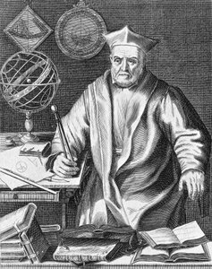 Christopher Clavius (1537-1612) bayerischer Astronom und Mathematiker, Gravur von Edme de Boulonois