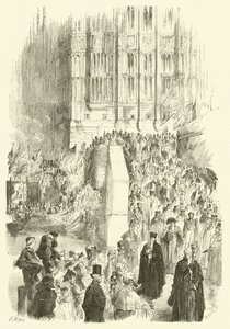 Vereidigung des Lord Mayor von London (Gravur)