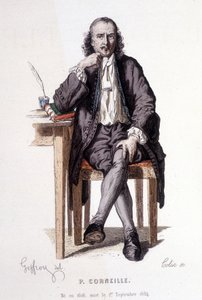Pierre Corneille (1606/1684) gezeichnet von Geoffroy. von Edmond Aime Florentin Geffroy