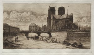 Die Apsis von Notre Dame de Paris