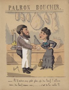 In einer Metzgerei von Edmond Lavrate