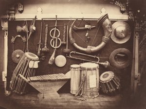 Stillleben mit Musikinstrumenten, um 1863