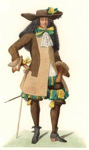 Französischer Gentleman in Zeremonienkleidung