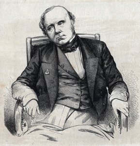 Porträt von Augustin Thierry (1795-1856), französischer Historiker. Gravur von Chevignard in „Le Magasin Pittoresque“