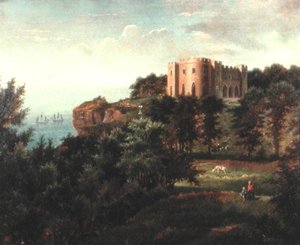 Pennsylvania Castle, Isle of Portland, Dorset von Edmund Birckhead Bensell
