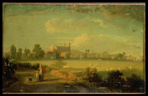 Blick auf Eton von den Spielfeldern