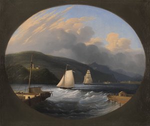 Cornwall Landing, Hudson River, 1851 von Edmund C. Coates