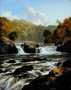 Wasserfälle am Clyde, Bonnington Lynn von Edmund Gill