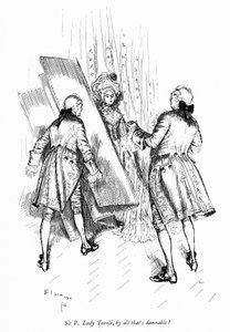 Illustration für Sheridans Die Schule der Schande von Edmund Joseph (after) Sullivan