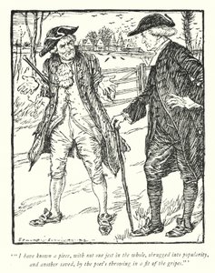 Illustration für Der Pfarrer von Wakefield von Oliver Goldsmith von Edmund Joseph Sullivan