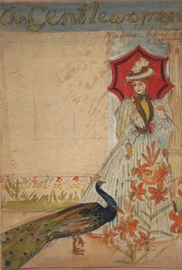 Die Dame, (recto); Unterstützt Heimindustrien (verso), um 1905