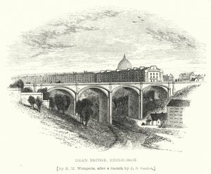 Dean Bridge, Edinburgh (Gravur)