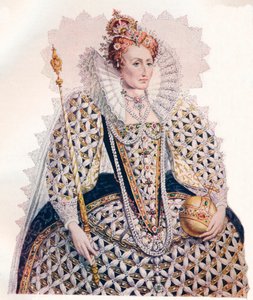 Elizabeth, Königin von England, Niederlage der spanischen Armada, 1588, 1902 von Edmund Thomas Parris